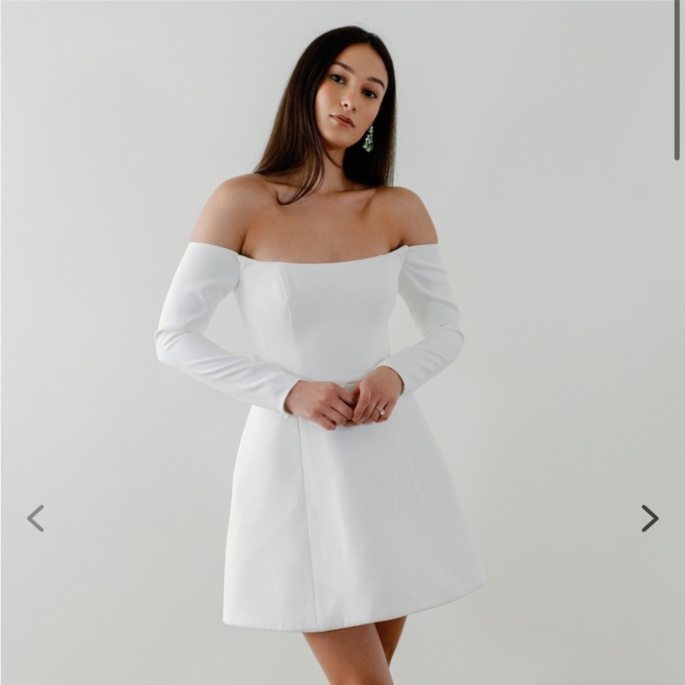 Watters White Off-Shoulder Dress